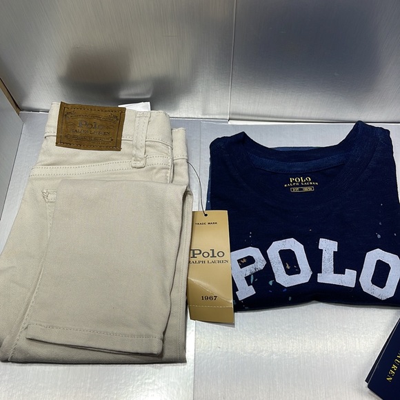 Brand new Polo Ralph Lauren Boys combo 3T Jeans and T-shirt - Picture 9 of 11